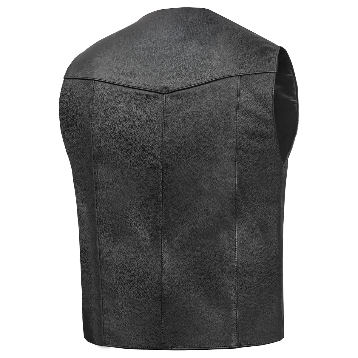 Men's Plain Side Economy Vest - Black - view 2