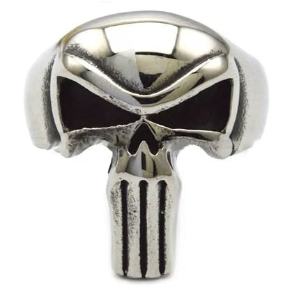 R33 Punisher Skull Stainless Steel Biker Ring