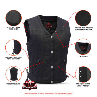 Denim Dream Women's Denim Vest - view 2