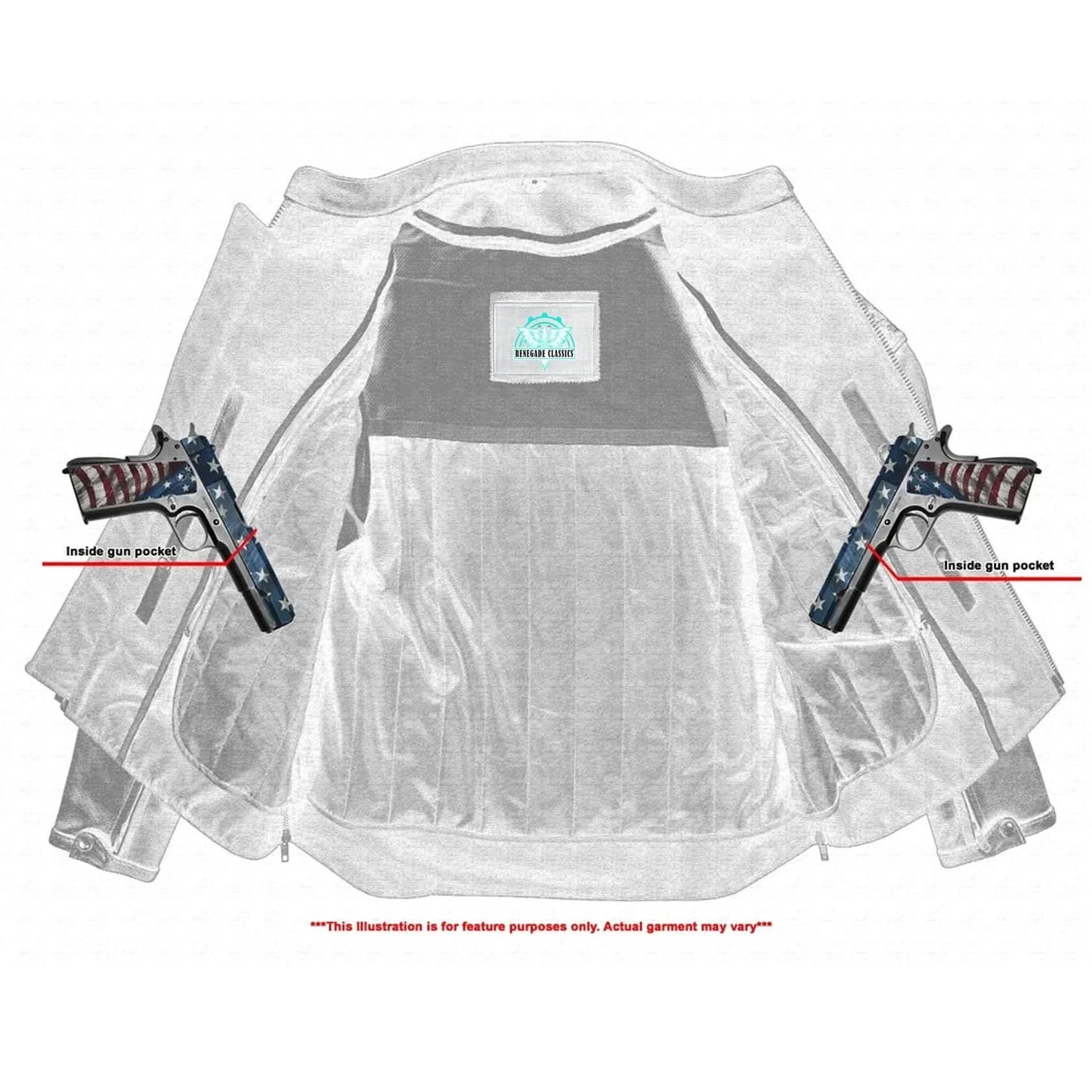 Men's Black Reflective Skulls Scooter Jacket