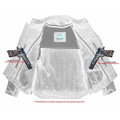 Men's Black Reflective Skulls Scooter Jacket