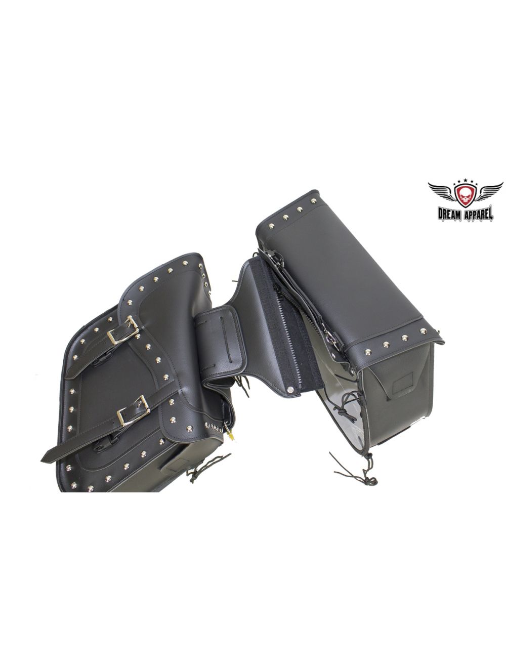Black Concealed Carry Saddlebag with Studs