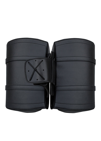 Dream Apparel Motorcycle Saddlebag Black PVC Classic Vintage Style, Weather-Resistant Saddle bag