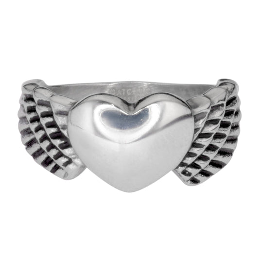 The Guardian Heart Winged Ring