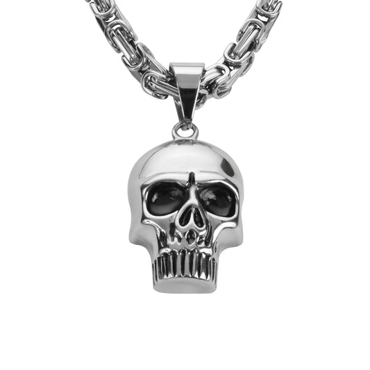 SK1426 Skull 2 1/4" Tall Byzantine Chain
