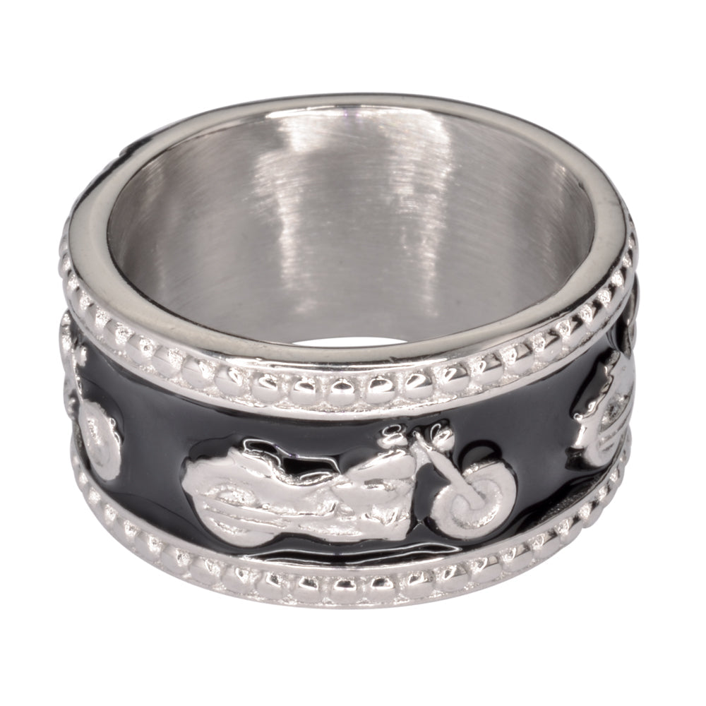SK1727 Motorcycle Bike Ring Stainless Steel Ladies Motorcycle Biker Jewelry