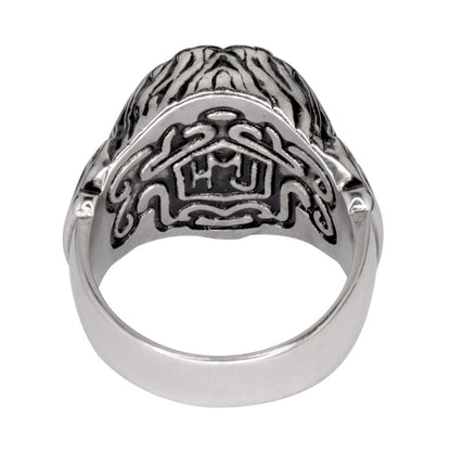 SK1744  Gents Lion King Ring Stainless Steel Motorcycle Jewelry  Size 9-14