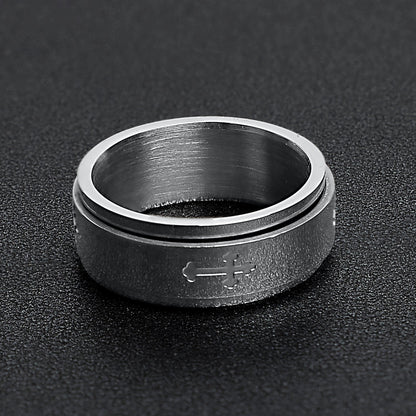 Cross Spinner Ring