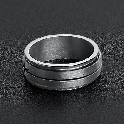 Cutout Cross Spinner Ring