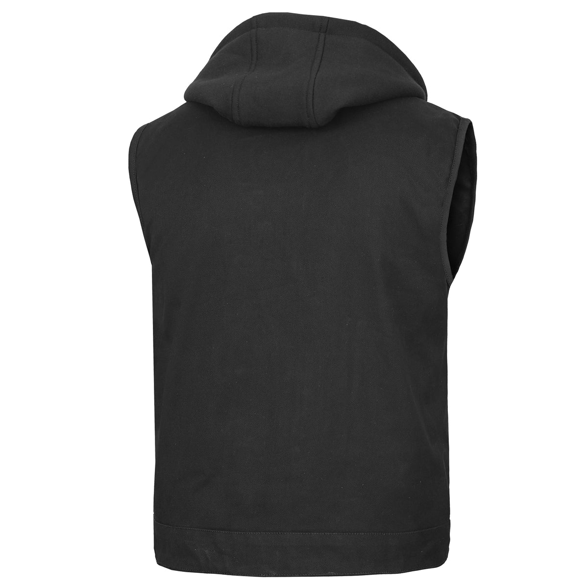 Men's Black Denim Single Back Panel Concealment Vest w/Rem - view 2