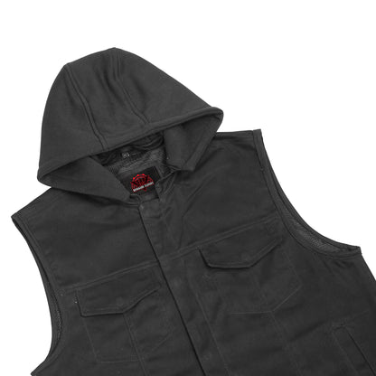 Men's Black Denim Single Back Panel Concealment Vest w/Rem - view 7