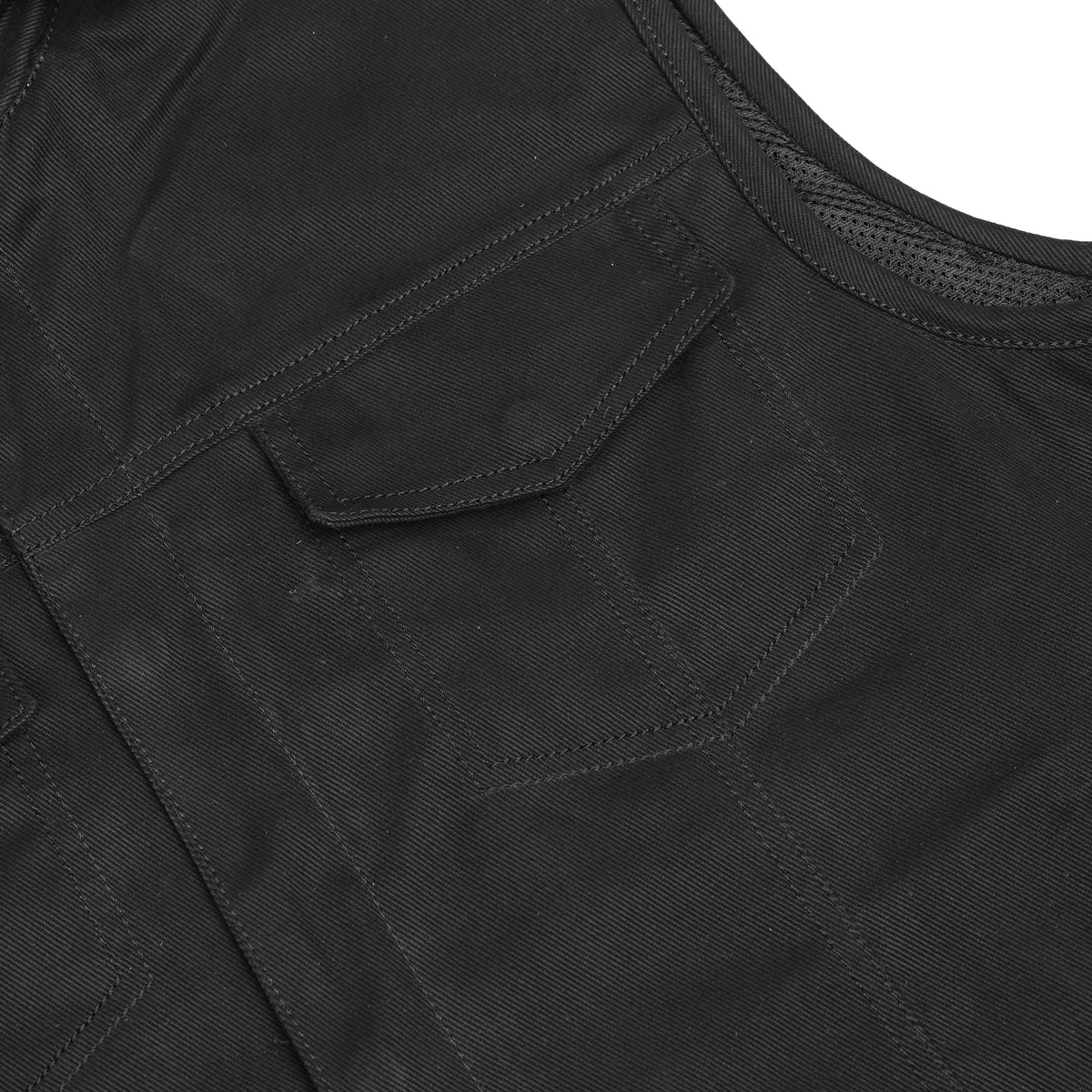 Men's Black Denim Single Back Panel Concealment Vest w/Rem - view 8