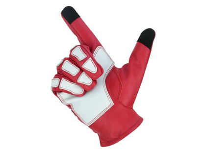 Skeletal Grip Red and White Skeleton Design Riding Glove - view 6
