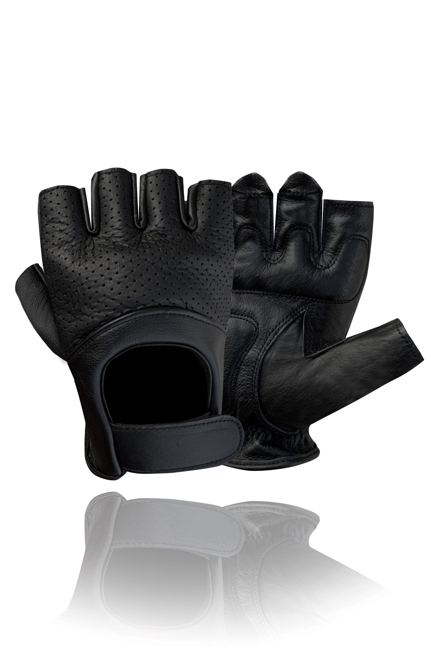 Dream Apparel Black Breathable Gloves Hook & Loop Fastener