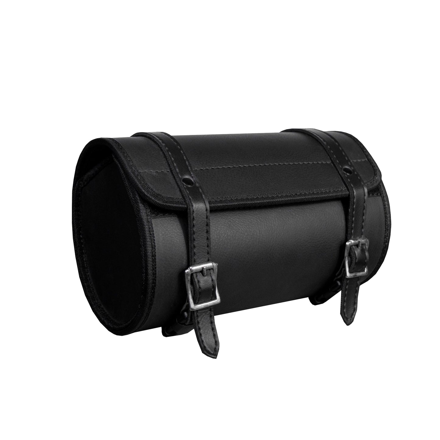 Dream Apparel 10" Plain PVC Motorcycle Tool Bag With 2 Roller Buckle Straps