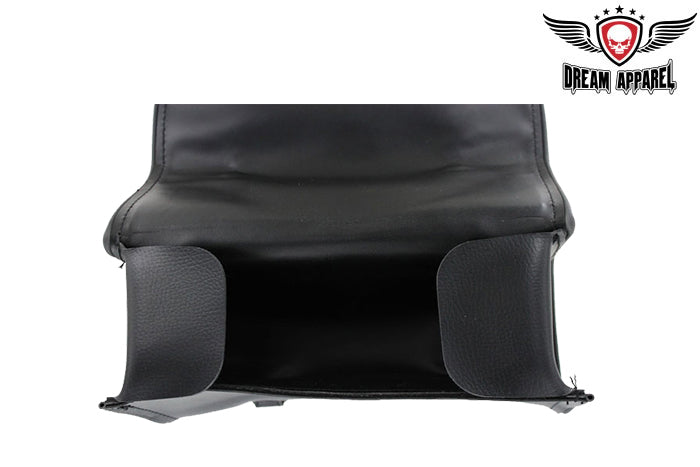 9 Inch Original PVC Motorcycle Tool Bag with Studs and Concho