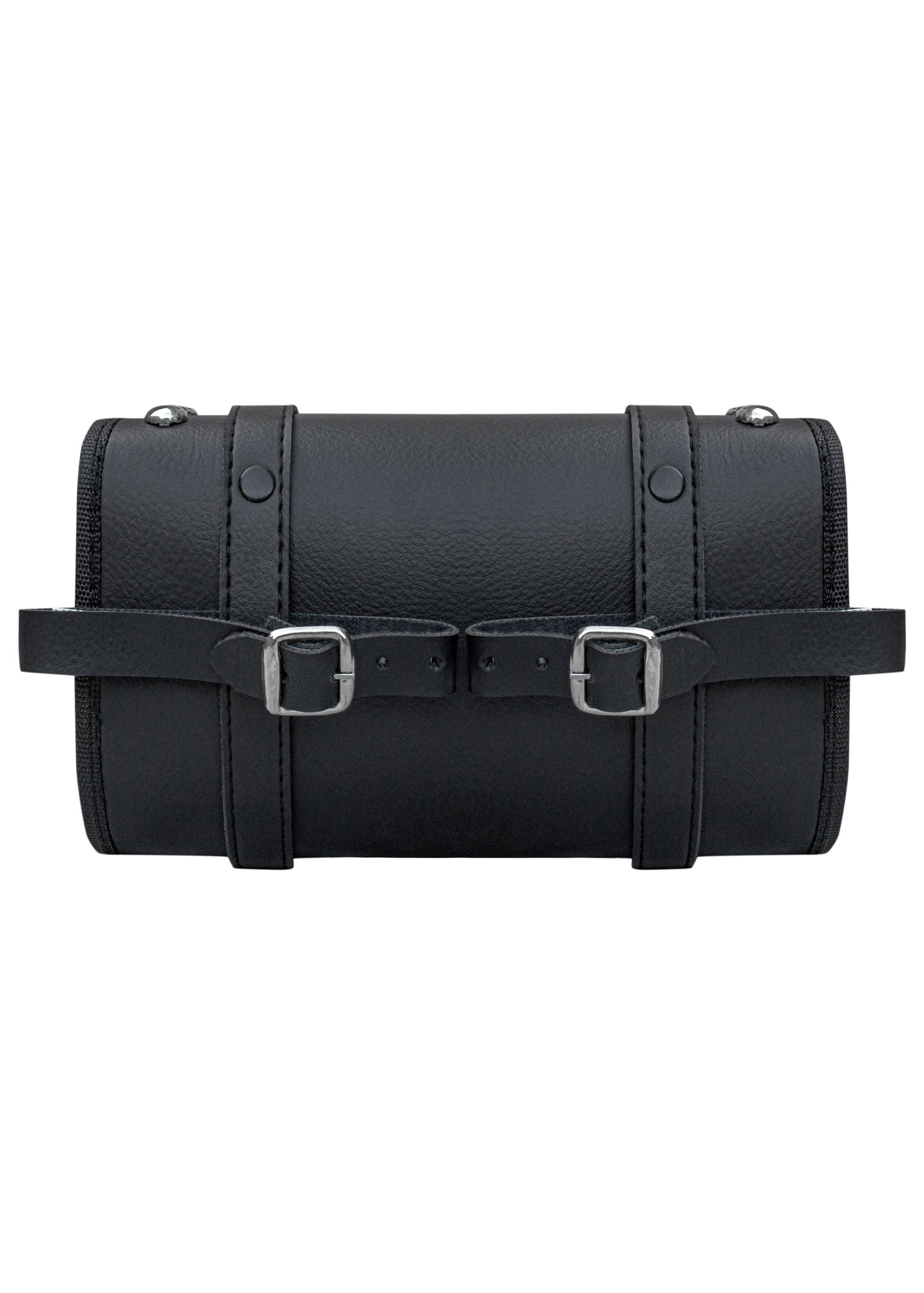 Dream Apparel Motorcycle Tool Bag Stylish Studs Design Secure Buckle Strap Universal Fit for Cruiser