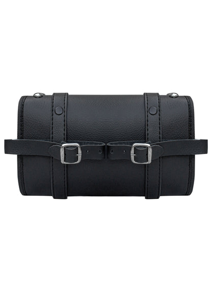 Dream Apparel Motorcycle Tool Bag Stylish Studs Design Secure Buckle Strap Universal Fit for Cruiser
