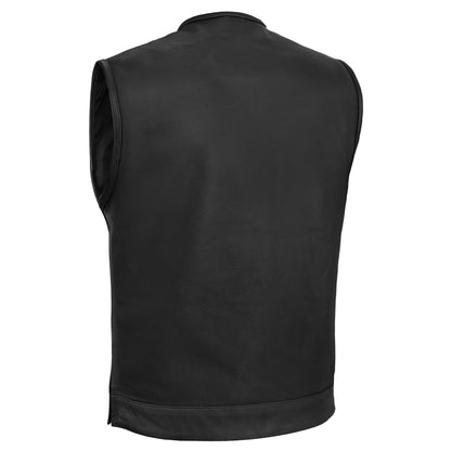 Eclipse Black Motorcycle Vest - Hidden Smart Access Pockets & Durable Lining - view 2