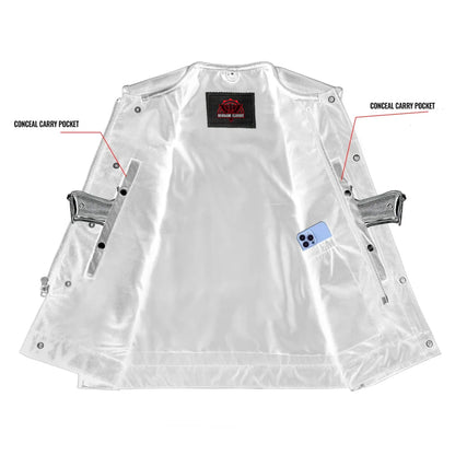 Eclipse Black Motorcycle Vest - Hidden Smart Access Pockets & Durable Lining - view 4
