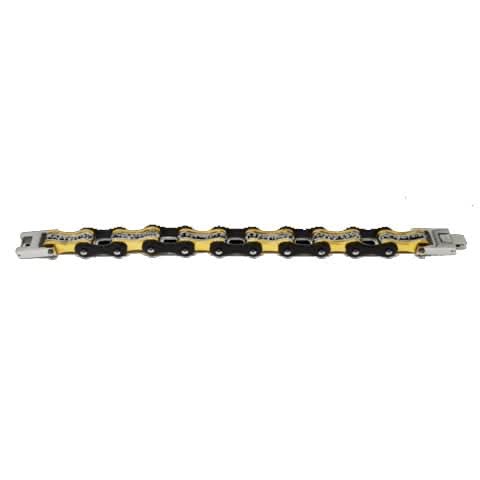 VJ1113 Two Tone Black/Gold W/White Crystal Centers - view 2