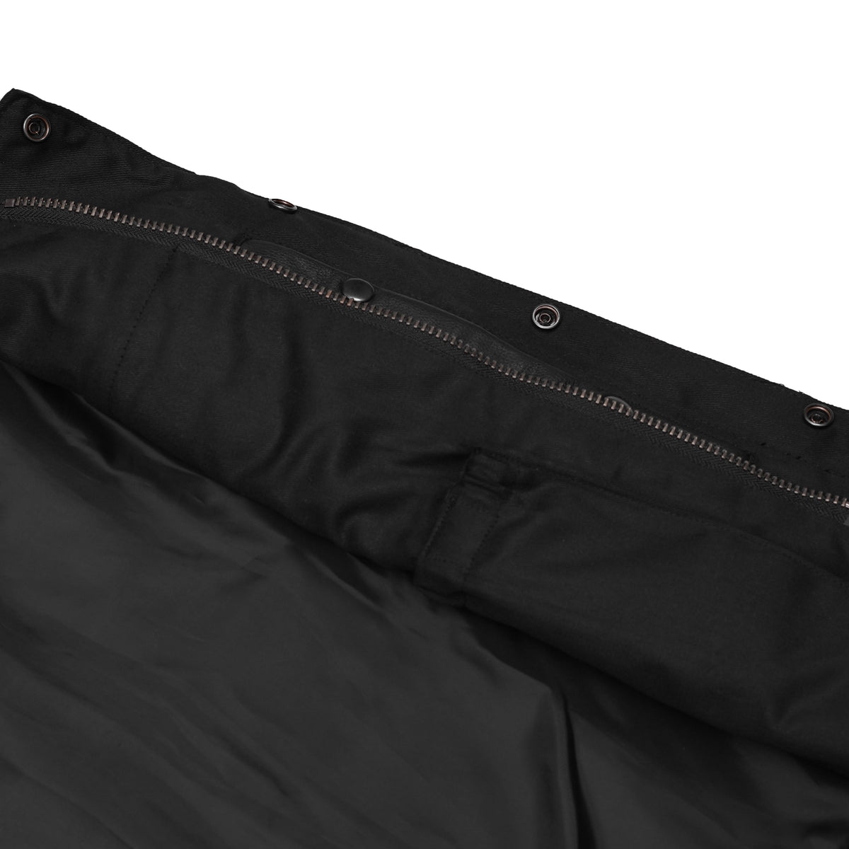 Men's Black Leather Motorcycle Vest with Removable Hood - view 6