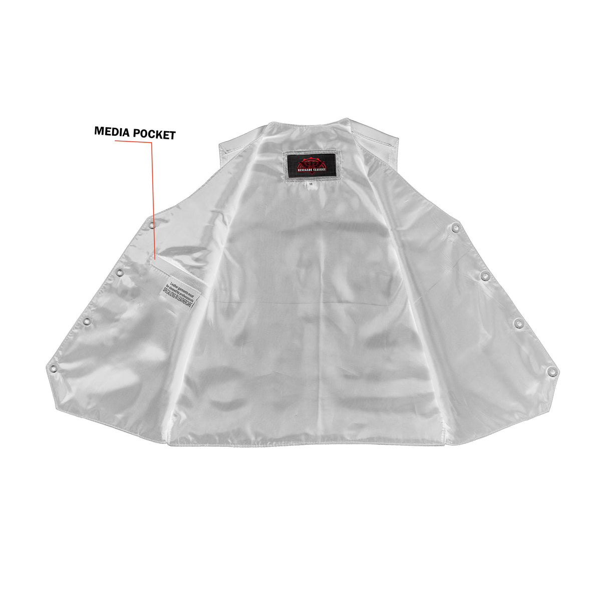 Kids Traditional Style Plain Side Vest - view 4