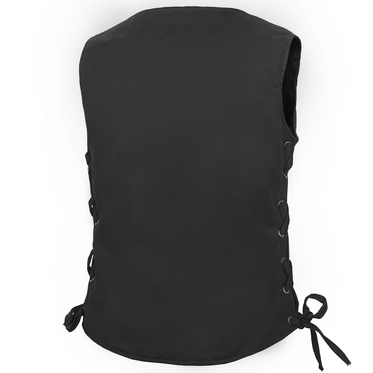 Women's Denim Longer Body ¾ Vest - Side Laces - view 2