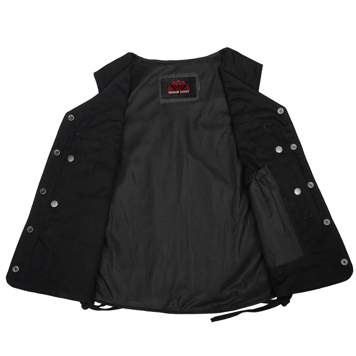 Women's Denim Longer Body ¾ Vest - Side Laces - view 5