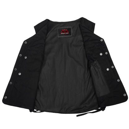 Women's Denim Longer Body ¾ Vest - Side Laces - view 5