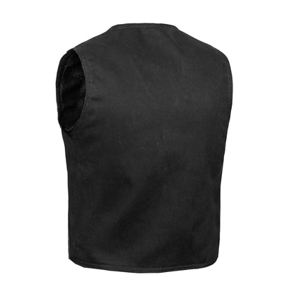 Kid's Denim Plain Side Vest - view 2