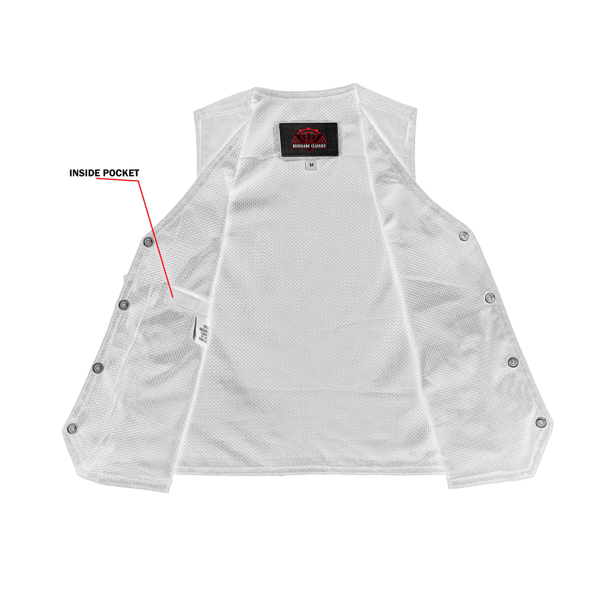 Kid's Denim Plain Side Vest - view 5