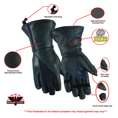 Women's Feature-Packed Deer Skin Insulated Cruiser Glove - view 2