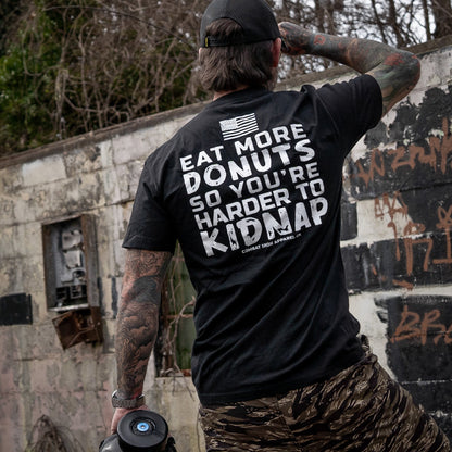 Eat More Donuts So You're Harder To Kidnap Men's T-Shirt
