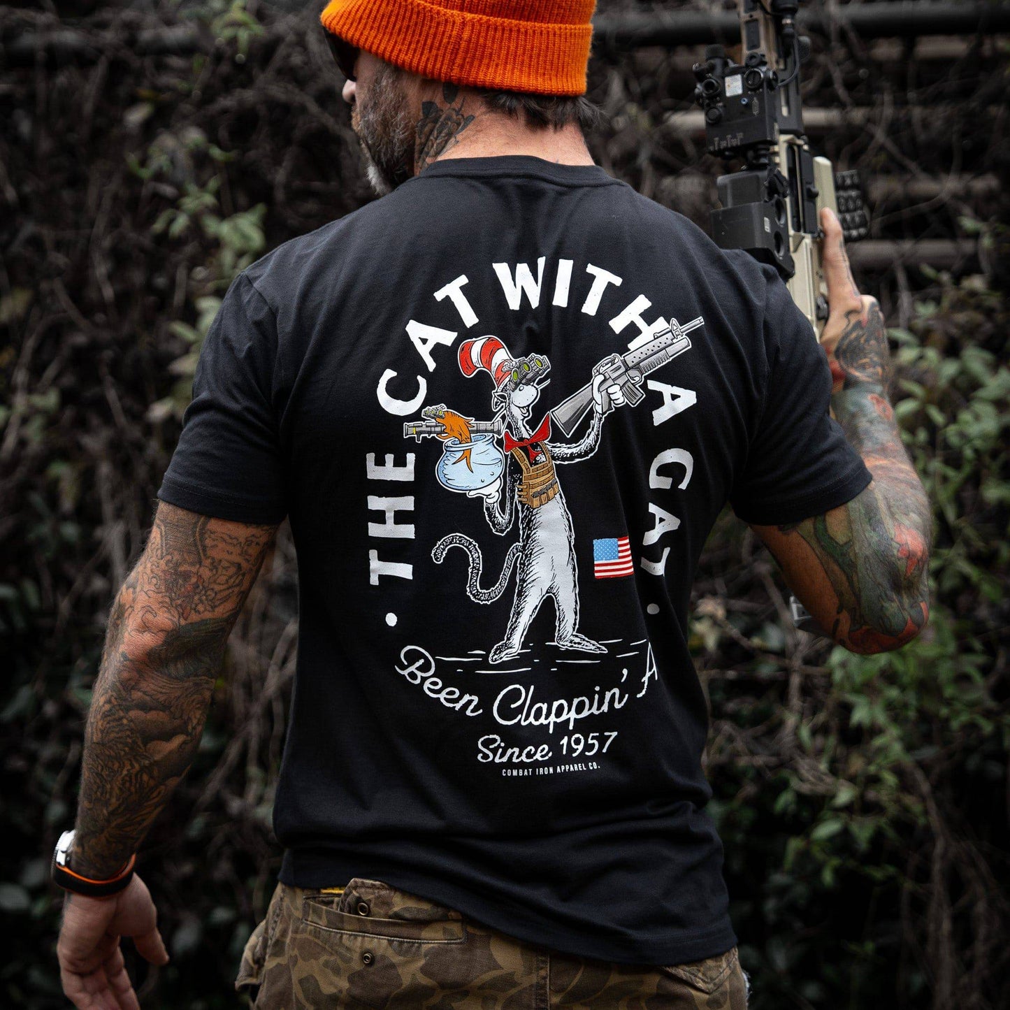 The Cat With A Gat Remix Men's T-Shirt