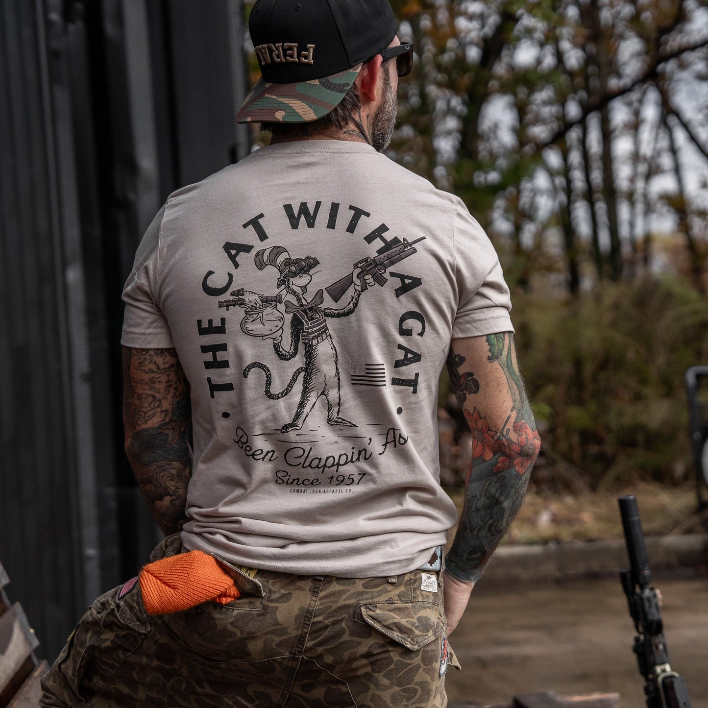 The Cat With A Gat Remix Men's T-Shirt