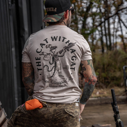 The Cat With A Gat Remix Men's T-Shirt