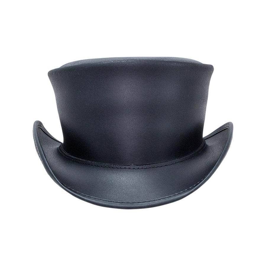 Genuine Leather Top Hat - Style Marlow Unbanded: Burnt Honey / XL