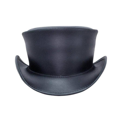 Genuine Leather Top Hat - Style Marlow Unbanded: Burnt Honey / XL