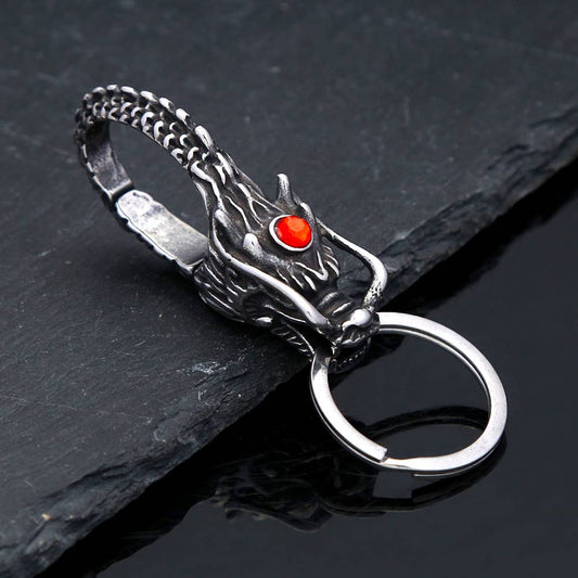 Car Personalized Design Stainless Steel Faucet Keychain: Dragon