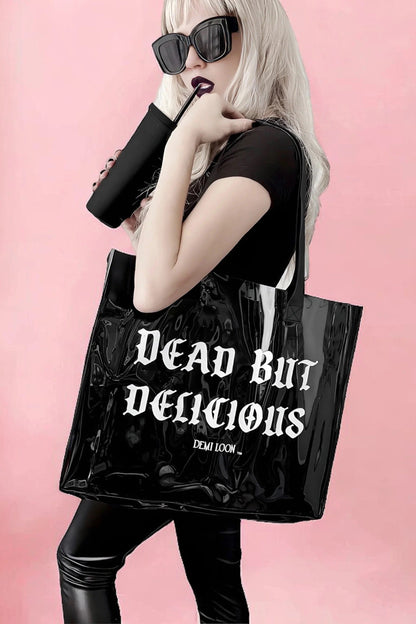 Dead but Delicious Oversized Jelly Tote Bag