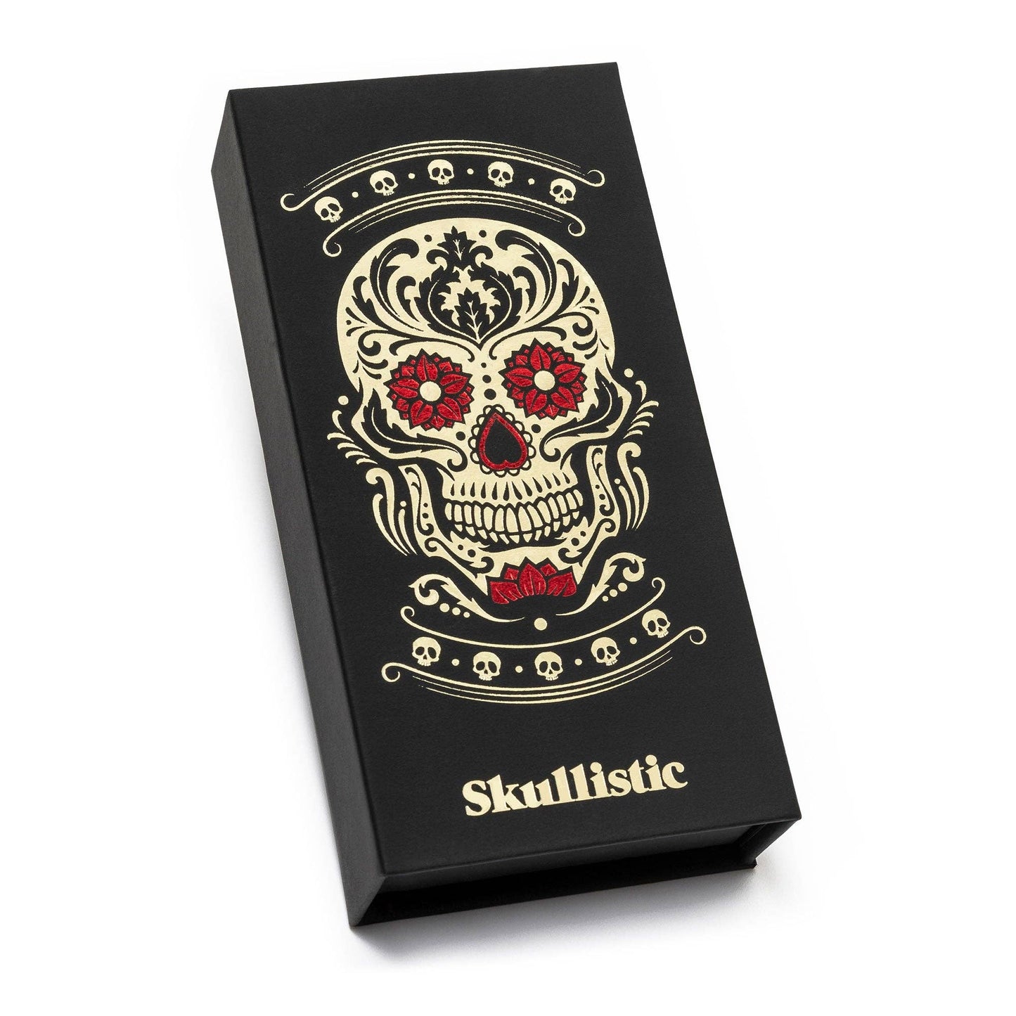 Skullistic 3D Carved Skull Unisex Watch: Metal Strap Stainless Steel