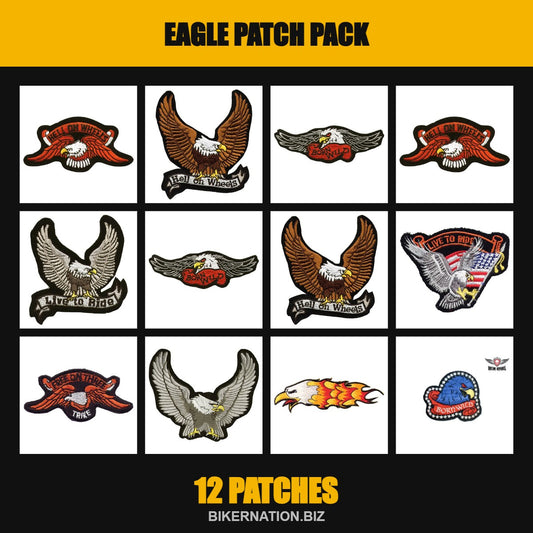 Eagle Patch Pack – 12 Patches