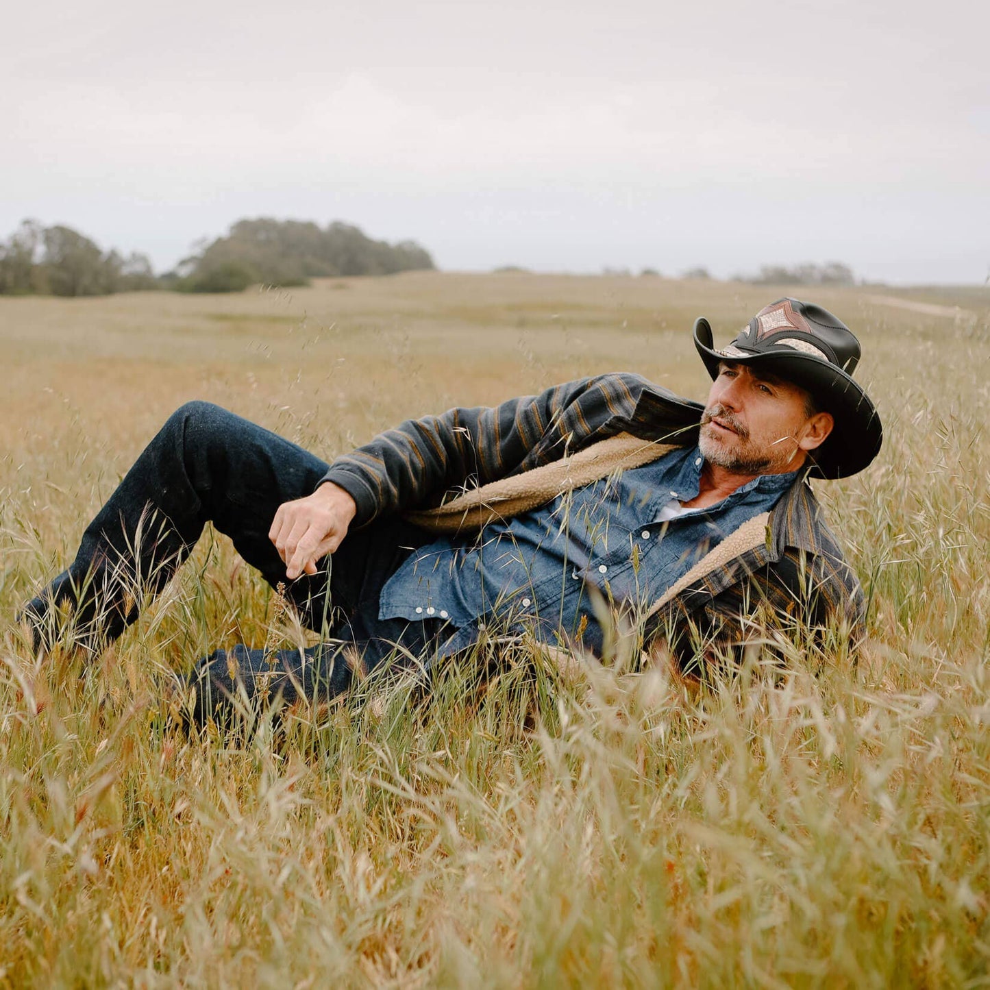 Leather Rattlesnake Cowboy Hat - Style Storm: Black / XL