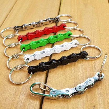 Bicycle Connecting Keychains w/ Upcycled Bike Chain: Assorted / Keyring