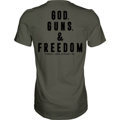 GOD, GUNS, & FREEDOM Men's T-Shirt