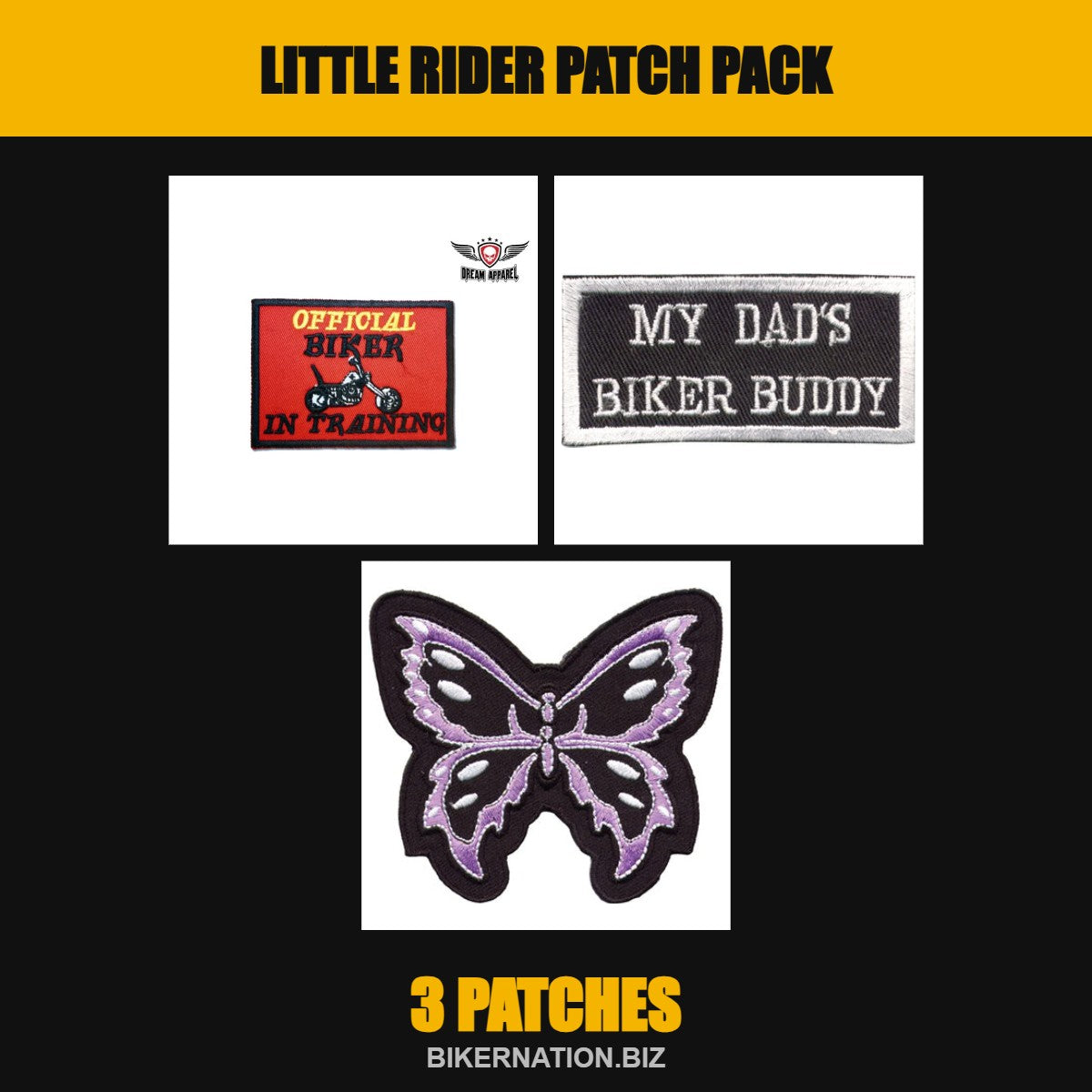 Little Rider Patch Pack – 3 Patches