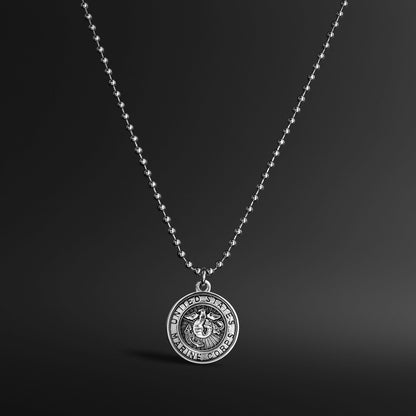 United States Marine Corps Stainless Steel Polished Pendant