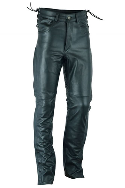 Road Rage Black leather motorcycle chaps