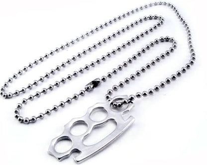 AB34 Brass Knuckle Necklace